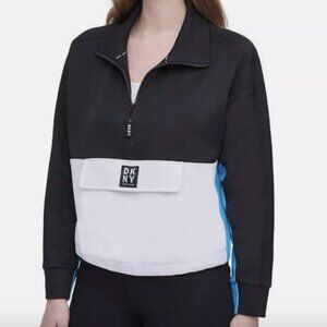 Y2K Retro DKNY Cinch Bottom Oversized Sweatshirt - M